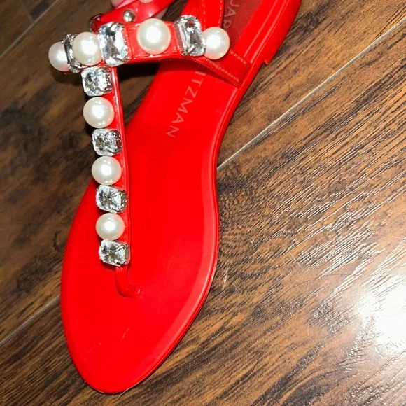 Stuart Weitzman Embellished Sandals - Picture 8 of 12